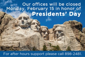 President's Day Closure Notice 2013 (Home page)