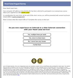 online survey scam